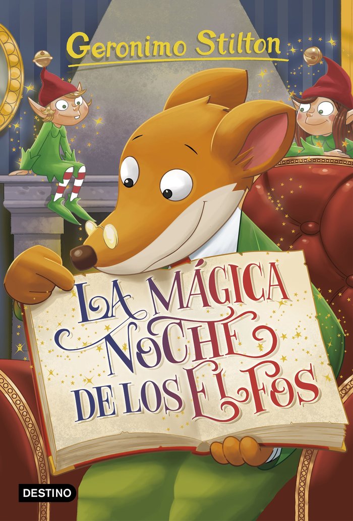 La mágica noche de los elfos, de Stilton, Geronimo | portada del libro