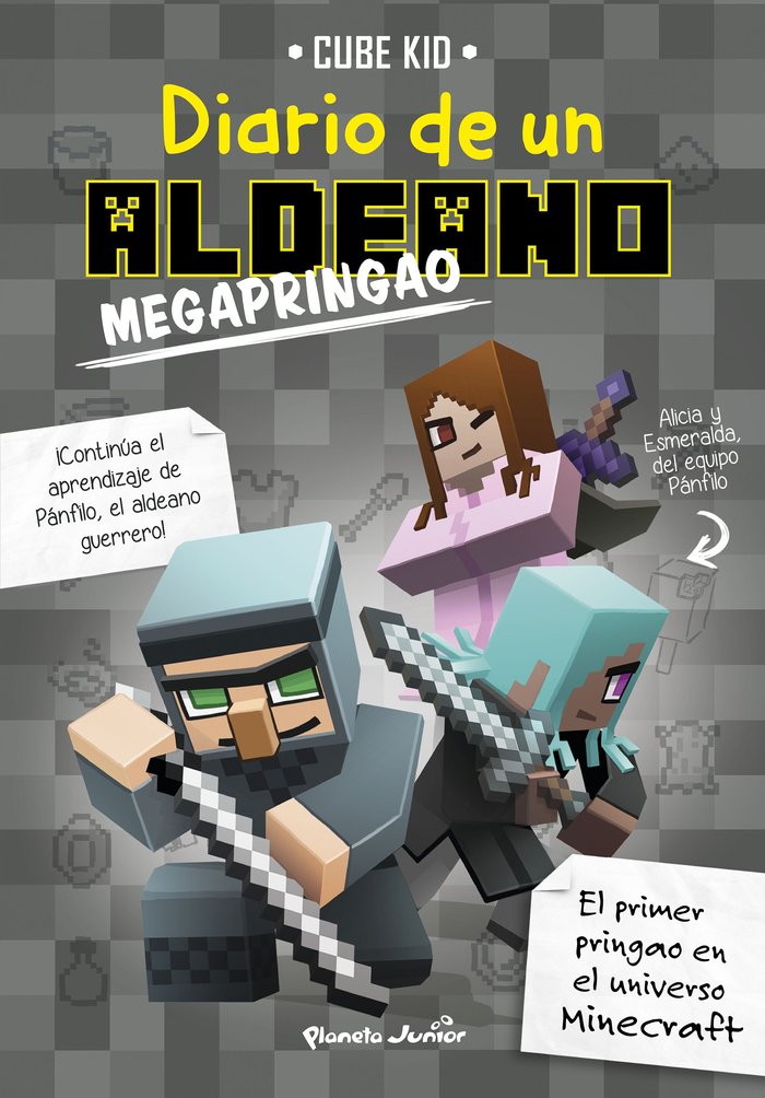 Minecraft. Diario de un aldeano megapringao, de Cube Kid | portada del libro