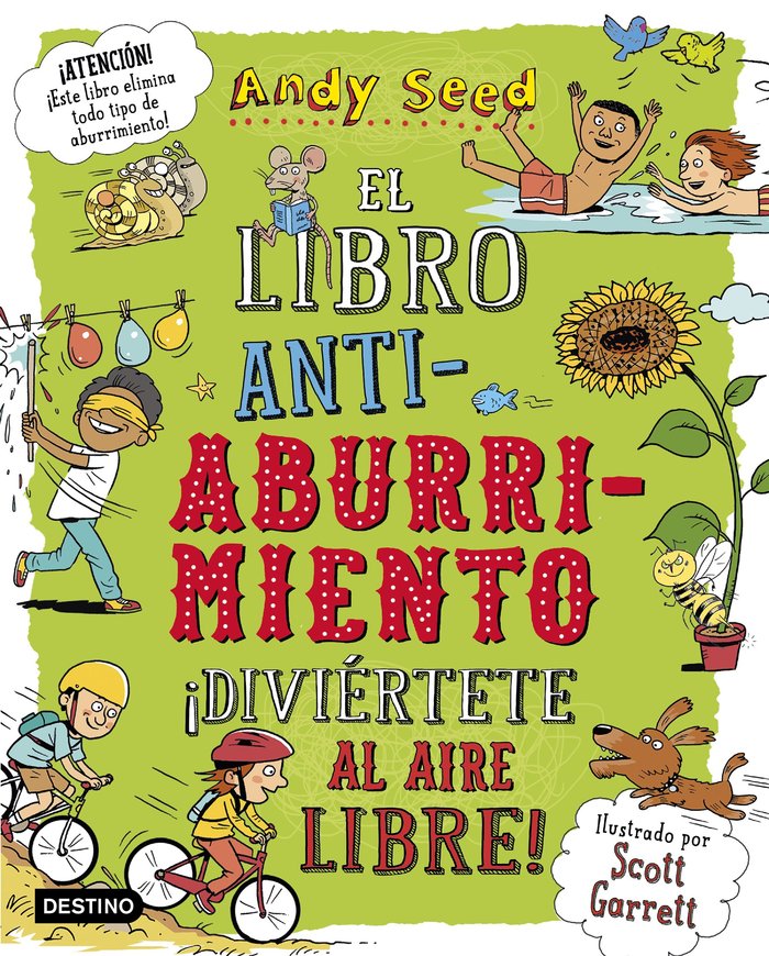 El libro antiaburrimiento. ¡Diviértete al aire libre!, de Seed, Andy | portada del libro