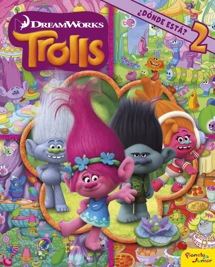Trolls. ¿Dónde está? 2, de Dreamworks | portada del libro