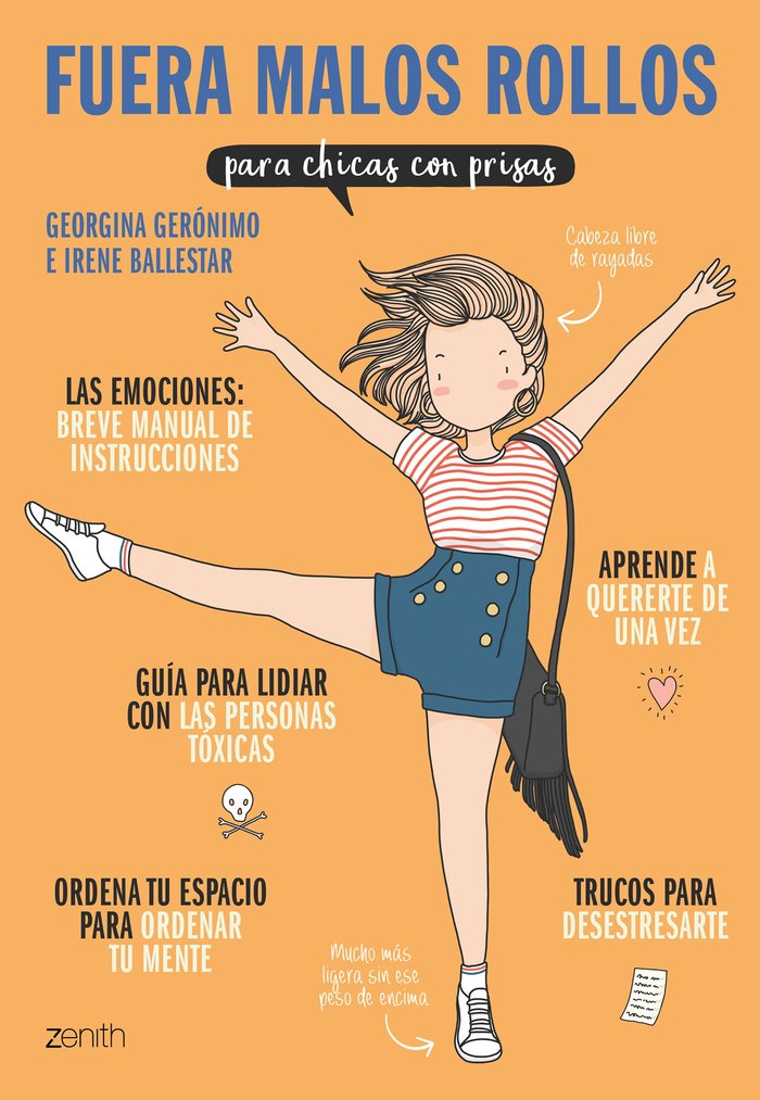 Fuera malos rollos para chicas con prisas, de Gerónimo | portada del libro