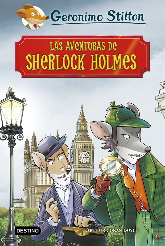 Las aventuras de Sherlock Holmes, de Stilton, Geronimo | portada del libro
