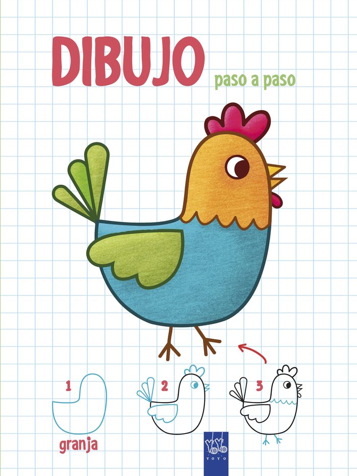 Dibujo paso a paso. Granja, de YOYO | portada del libro