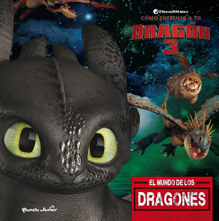 Cómo entrenar a tu dragón 3. El mundo de los dragones, de Dreamworks | portada del libro