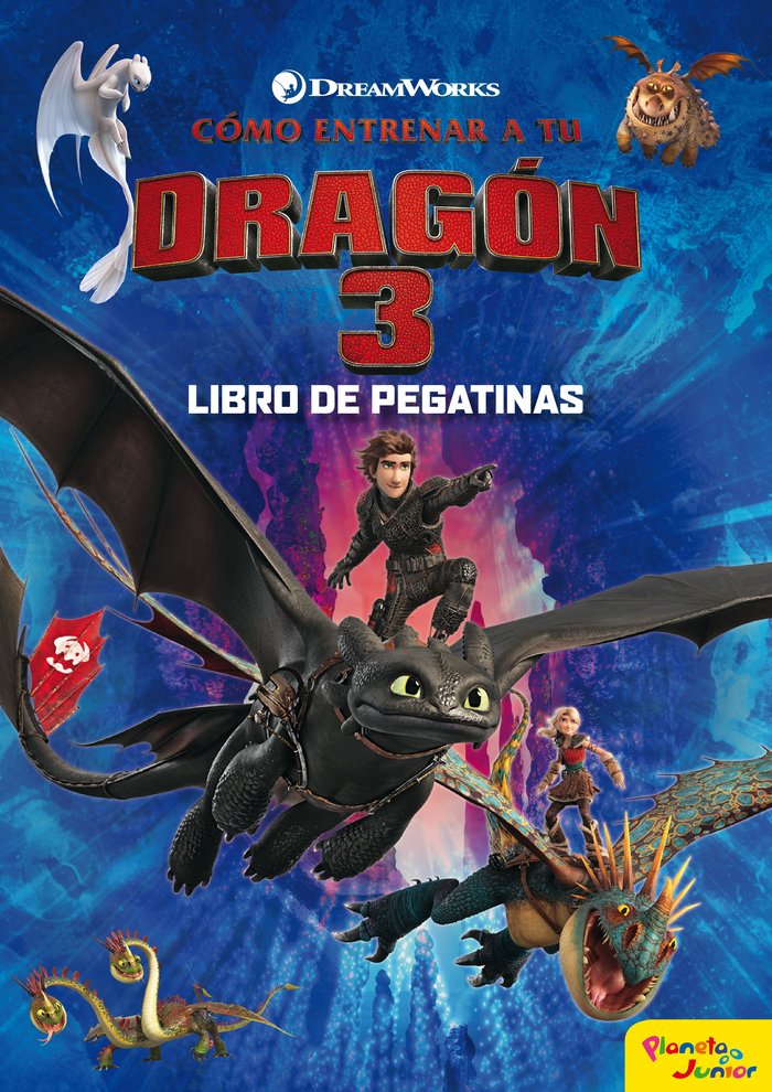 Cómo entrenar a tu dragón 3. Libro de pegatinas, de Dreamworks | portada del libro