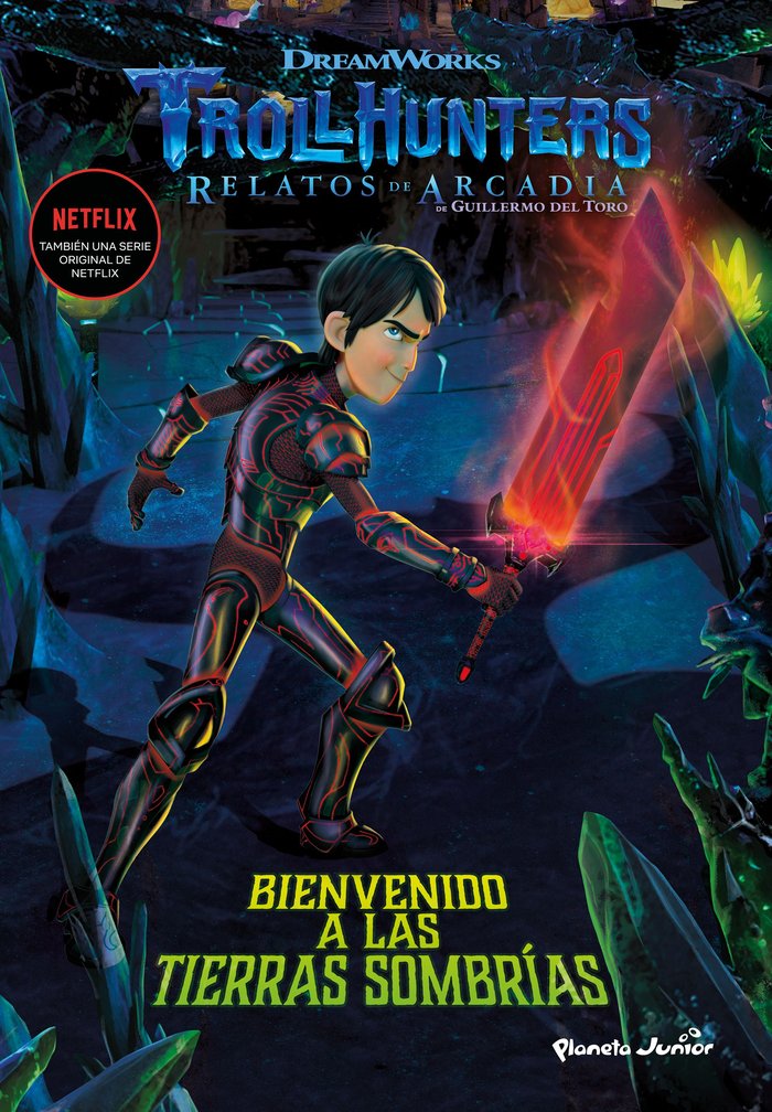 Trollhunters. Cuentos de Arcadia. Bienvenido a las Tierras Sombrías, de Dreamworks | portada del libro