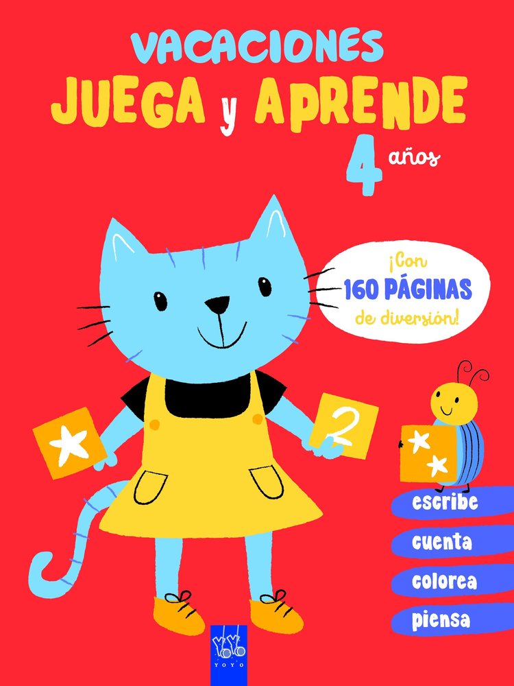 Vacaciones. Juega y aprende. 4 años, de YOYO | portada del libro