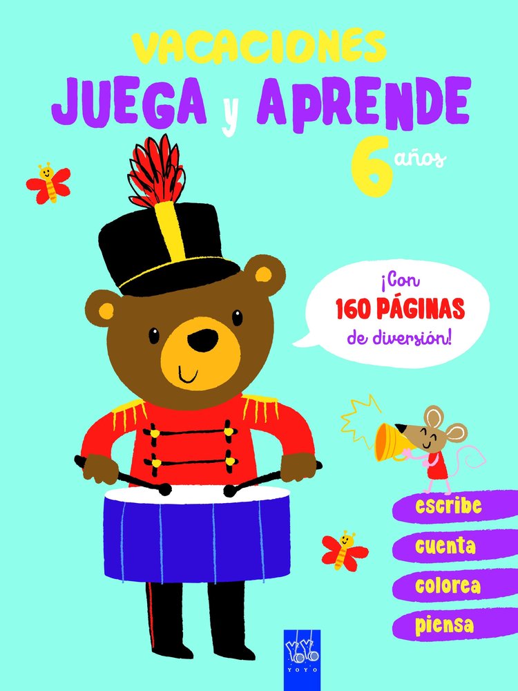 Vacaciones. Juega y aprende. 6 años, de YOYO | portada del libro