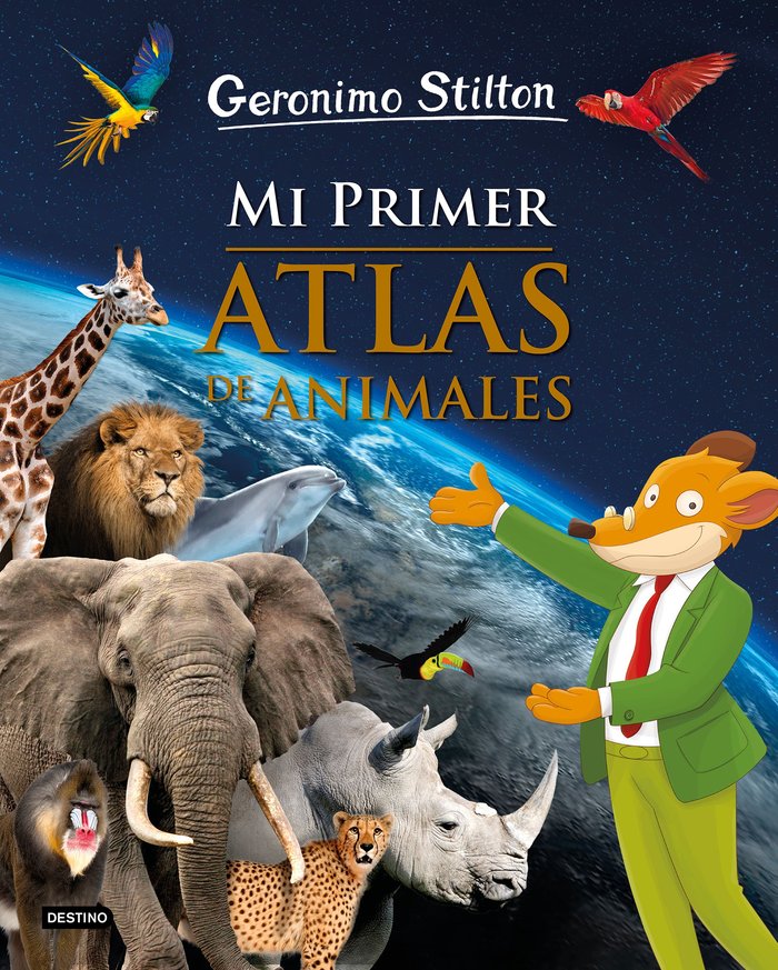 Mi primer atlas de animales, de Stilton | portada del libro