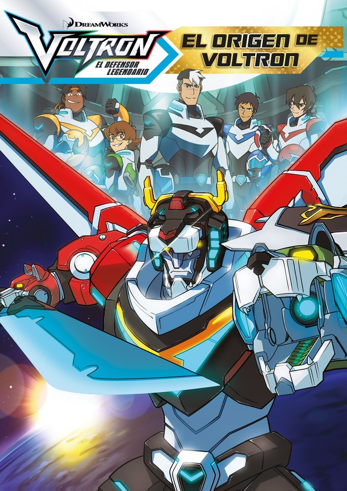 Voltron. El origen de Voltron, de Dreamworks | portada del libro
