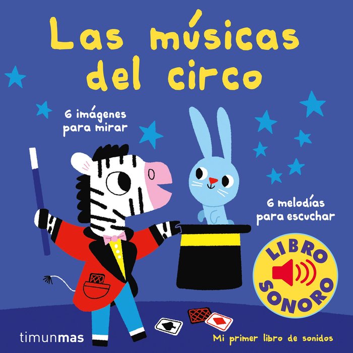 Las músicas del circo. Mi primer libro de sonidos, de Billet | portada del libro