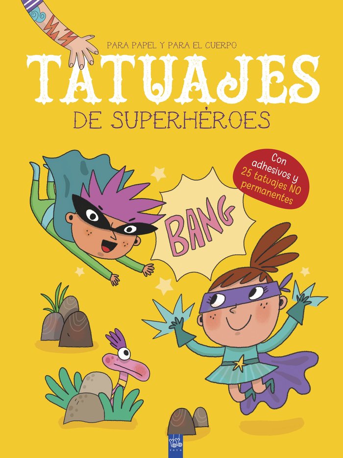 Tatuajes de superhéroes, de YOYO | portada del libro