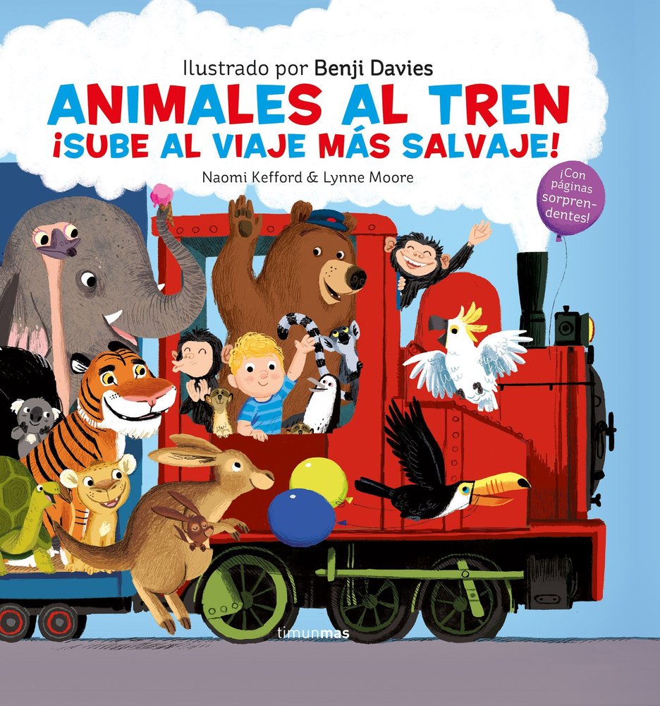 Animales al tren, de Davies, Benji | portada del libro