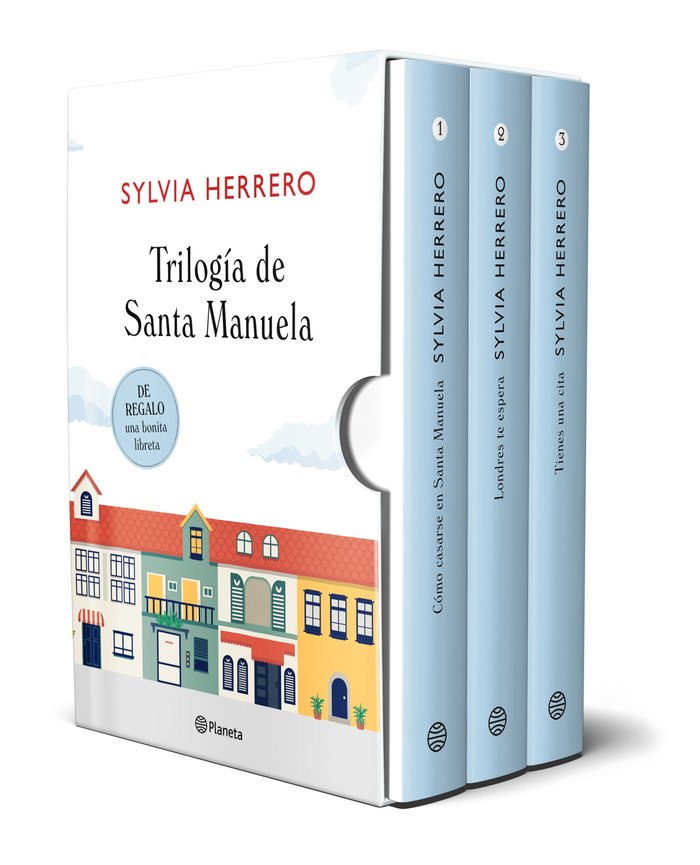 Estuche Santa Manuela (Cómo casarse en Santa Manuela + Londres te espera + Tiene, de Herrero, Sylvia | portada del libro