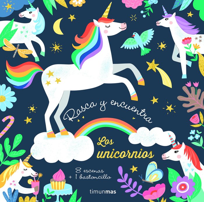 Rasca y encuentra. Los unicornios, de Meyer | portada del libro