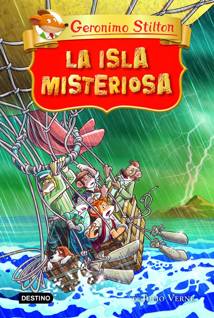 La isla misteriosa, de Stilton, Geronimo | portada del libro