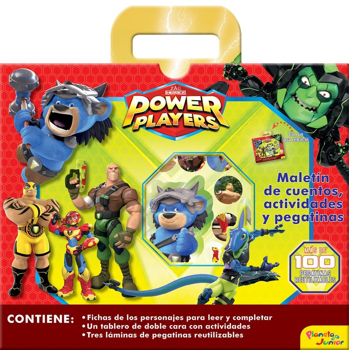 POWER PLAYERS. MALETIN DE CUENTOS, ACTIVIDADES Y PEGATINAS, de HEROES, ZAG | portada del libro