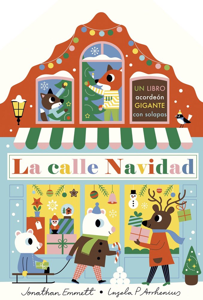 LA CALLE NAVIDAD. LIBRO ACORDEON, de INGELA P ARRHENIUS | portada del libro