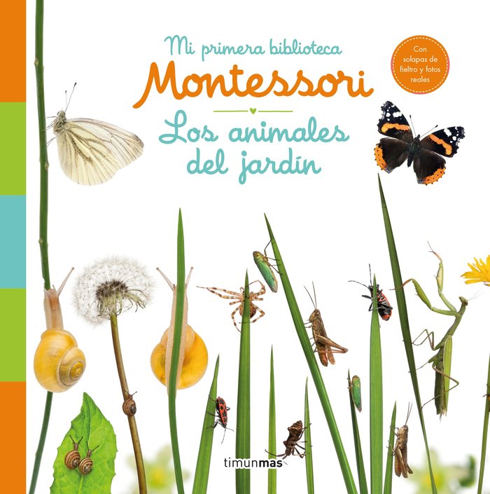 LOS ANIMALES DEL JARDIN. MI PRIMERA BIBLIOTECA MON, de AA. VV. | portada del libro
