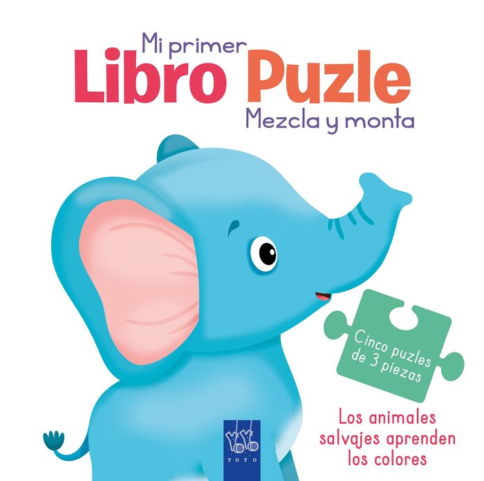 LOS ANIMALES SALVAJES APRENDEN LOS COLORES, de YOYO | portada del libro