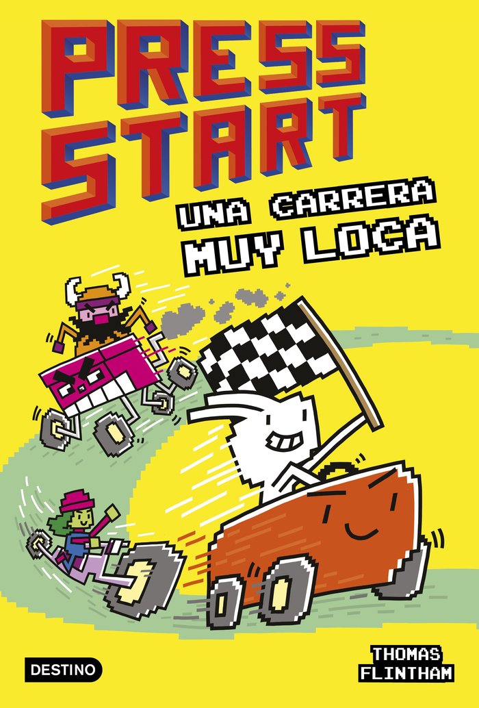 PRESS START 3. UNA CARRERA MUY LOCA, de THOMAS FLINTHAM | portada del libro