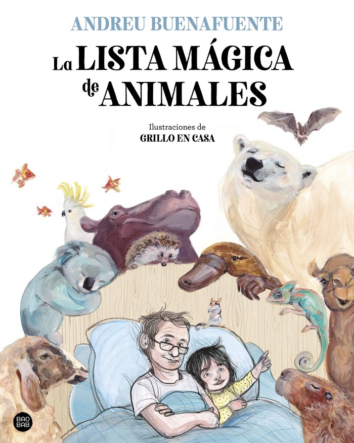 LA LISTA MAGICA DE ANIMALES, de ANDREU BUENAFUENTE | portada del libro