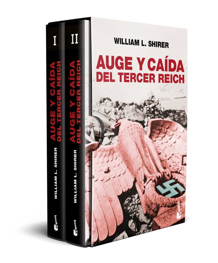 ESTUCHE AUGE Y CAIDA DEL TERCER REICH, de WILLIAM L. SHIRER | portada del libro