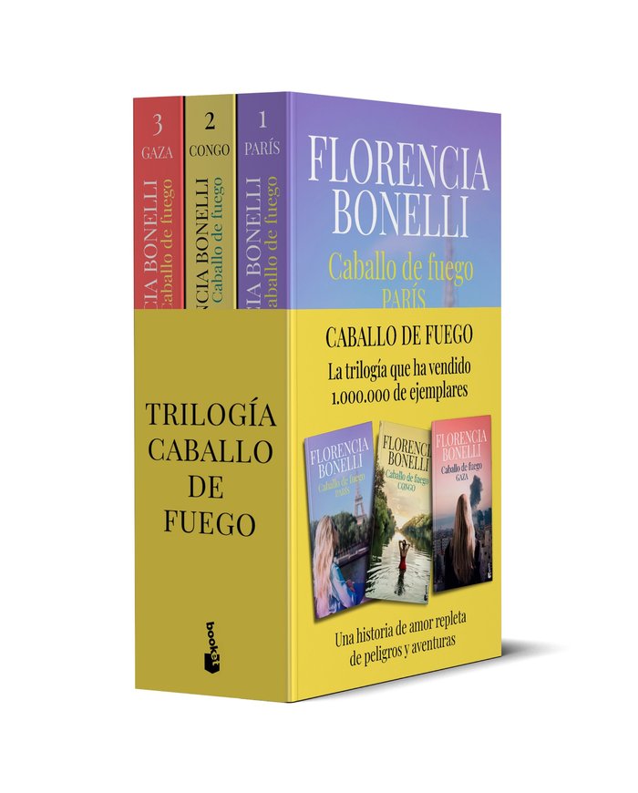 PACK TRILOGIA CABALLO DE FUEGO, de FLORENCIA BONELLI | portada del libro