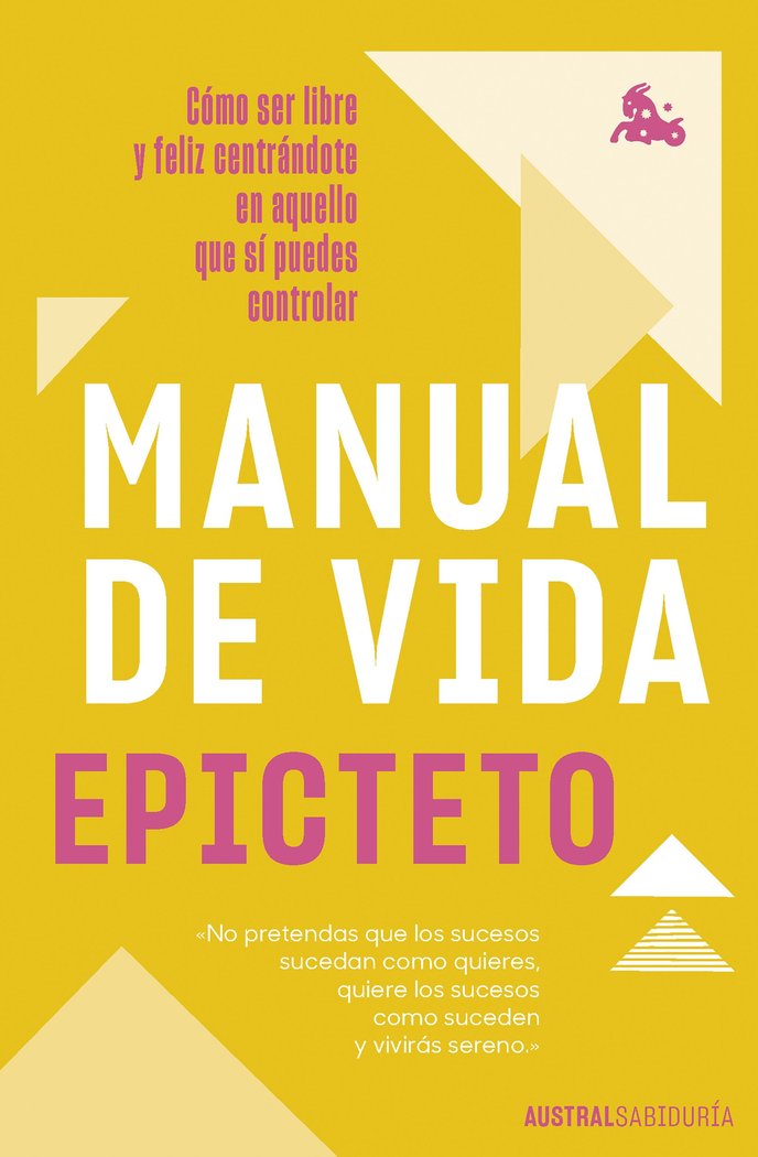 MANUAL DE VIDA, de EPICTETO | portada del libro