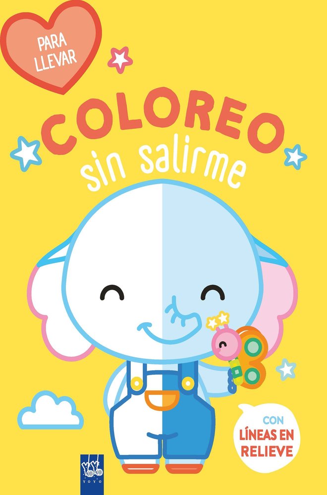 COLOREO SIN SALIRME-PARA LLEVAR-. ELEFANTE, de YOYO | portada del libro