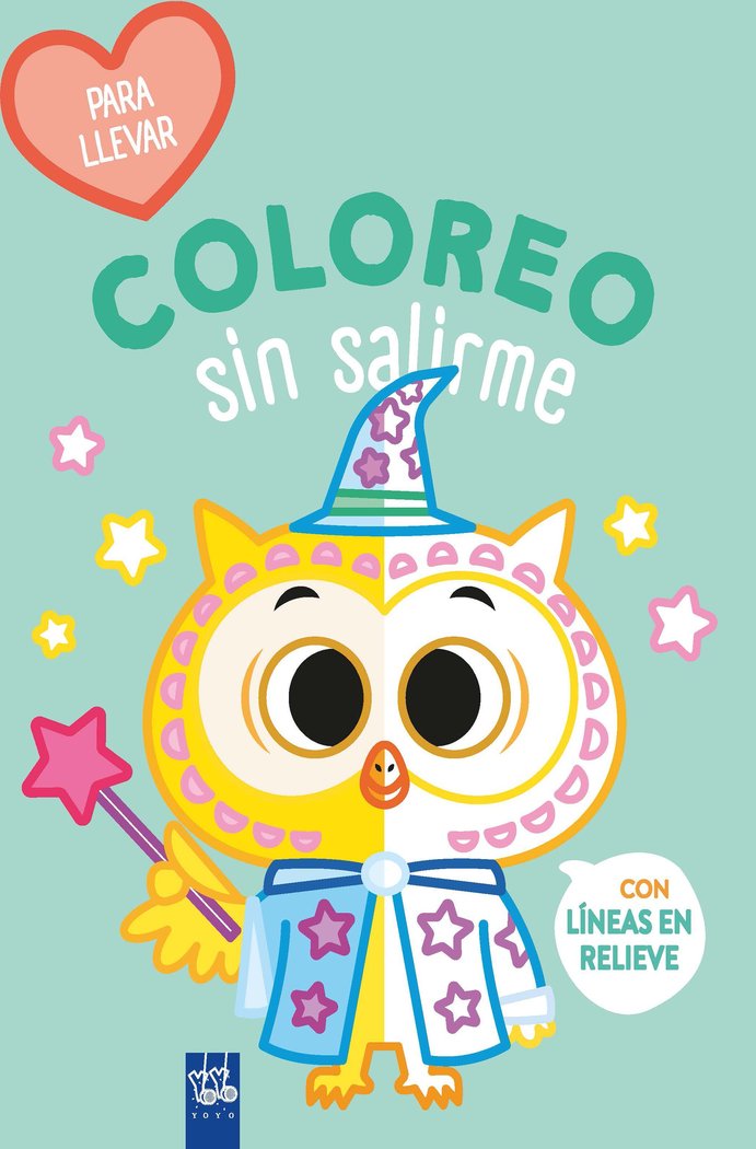 COLOREO SIN SALIRME-PARA LLEVAR. BUHO, de YOYO | portada del libro