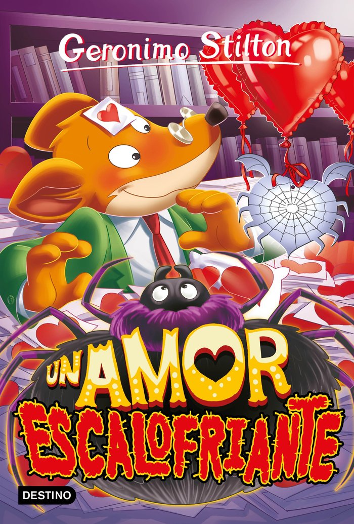 UN AMOR ESCALOFRIANTE, de GERONIMO STILTON | portada del libro