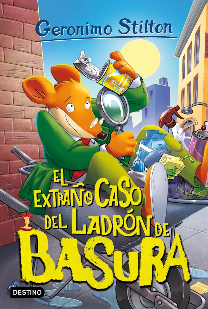 EL EXTRAÑO CASO DEL LADRON DE BASURA, de GERONIMO STILTON | portada del libro