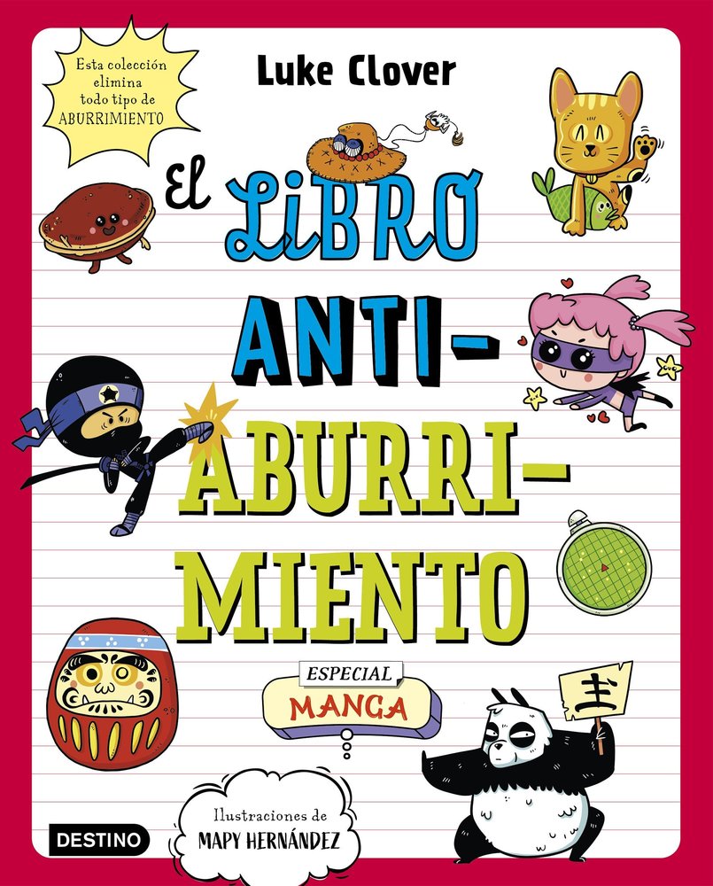 EL LIBRO ANTIABURRIMIENTO. ESPECIAL MANGA, de LUKE CLOVER | portada del libro