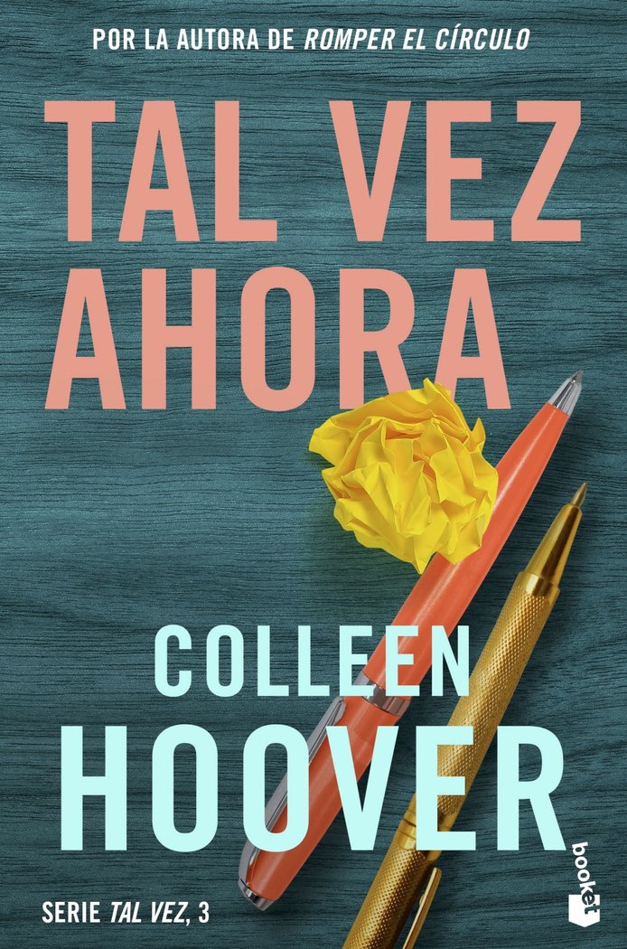 TAL VEZ AHORA (MAYBE NOW), de COLLEEN HOOVER | portada del libro