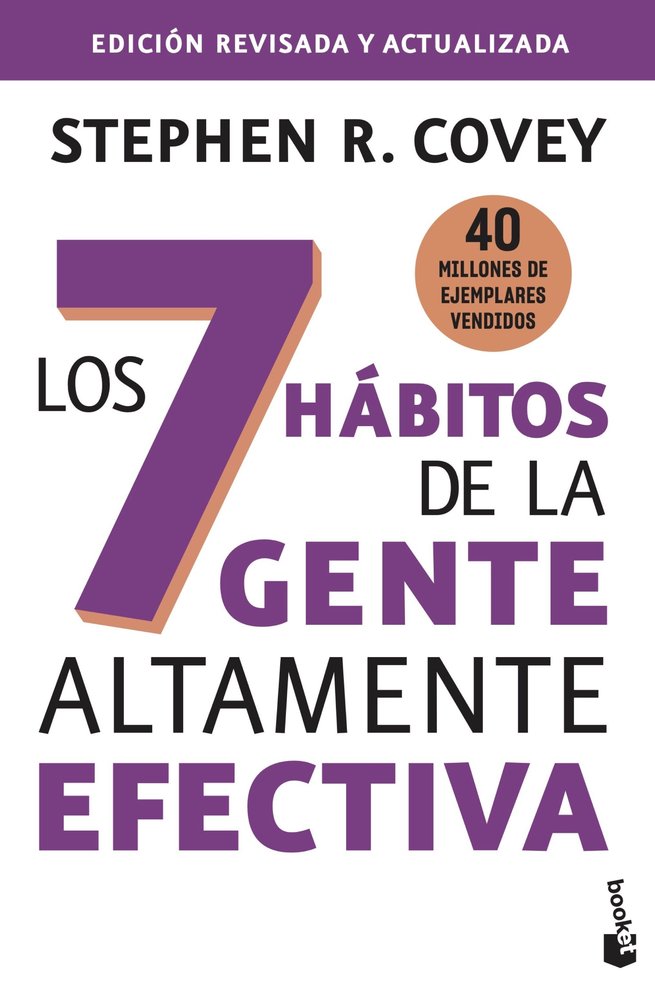 LOS 7 HABITOS DE LA GENTE ALTAMENTE EFECTIVA, de STEPHEN R. COVEY | portada del libro