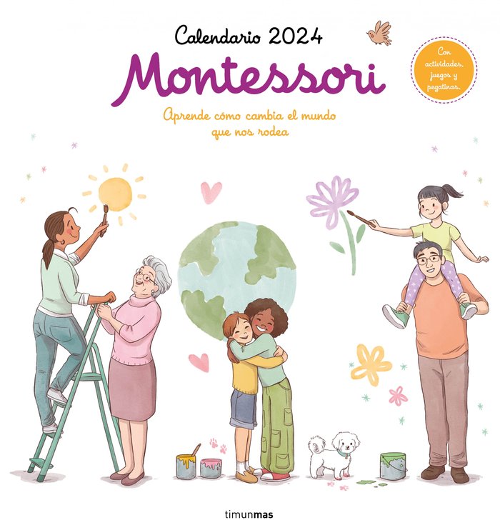 CALENDARIO MONTESSORI 2024, de AA. VV. | portada del libro