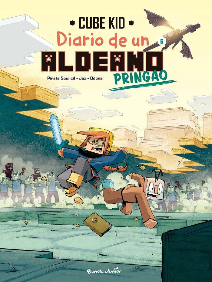 MINECRAFT. DIARIO DE UN ALDEANO PRINGAO. COMIC 6, de CUBE KID | portada del libro