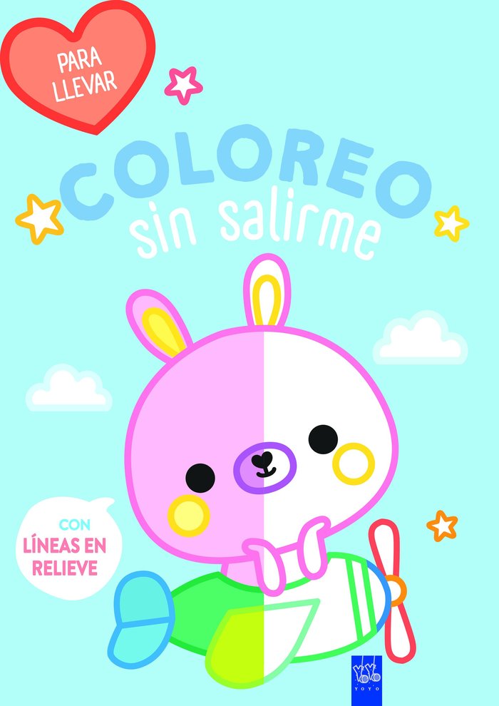 COLOREO SIN SALIRME-PARA LLEVAR. CONEJO, de YOYO | portada del libro