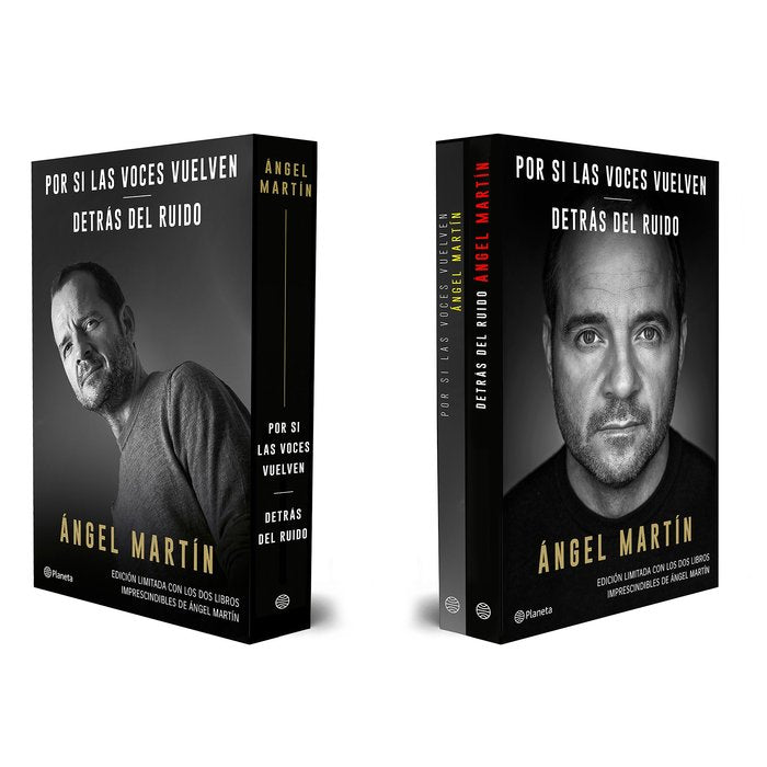 ESTUCHE ANGEL MARTIN (POR SI LAS VOCES VUELVEN + DETRAS DEL RUIDO), de MARTIN, ANGEL | portada del libro