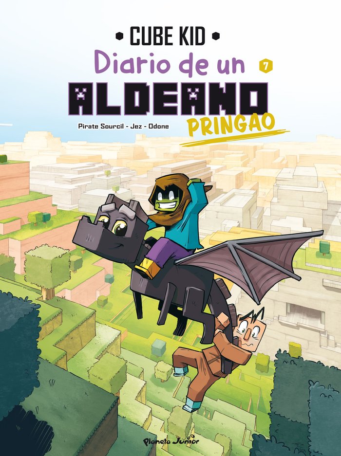 MINECRAFT. DIARIO DE UN ALDEANO PRINGAO. COMIC 7, de CUBE KID | portada del libro