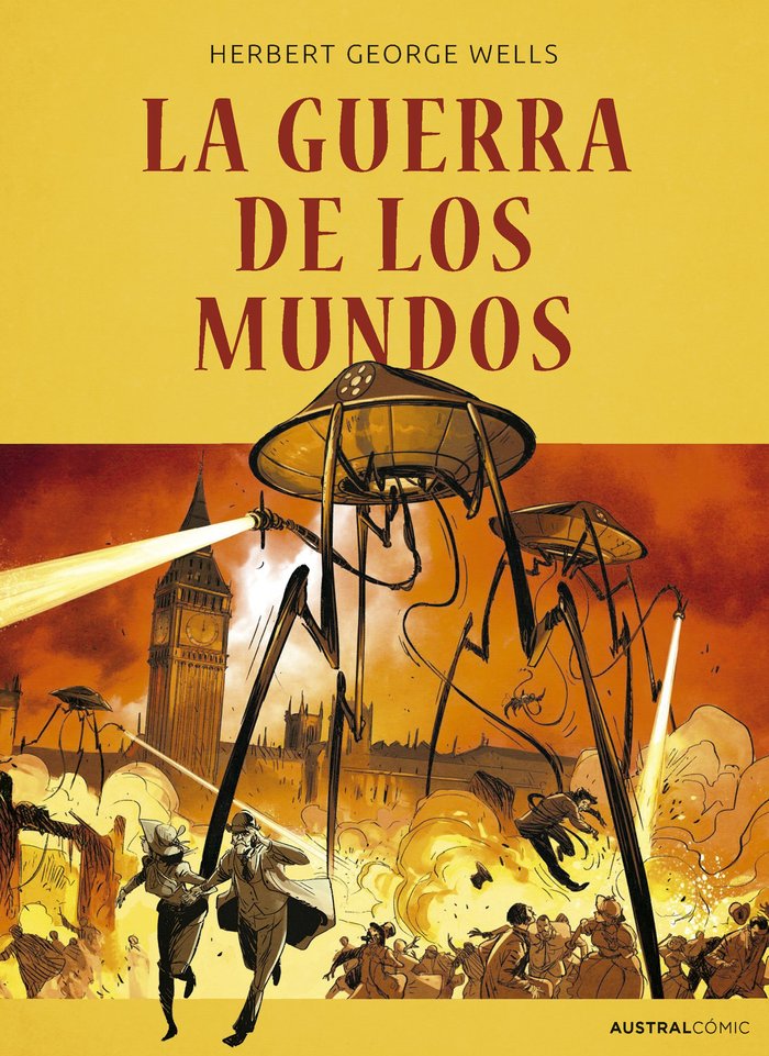 LA GUERRA DE LOS MUNDOS COMIC, de HERBERT GEORGE WELLS | portada del libro