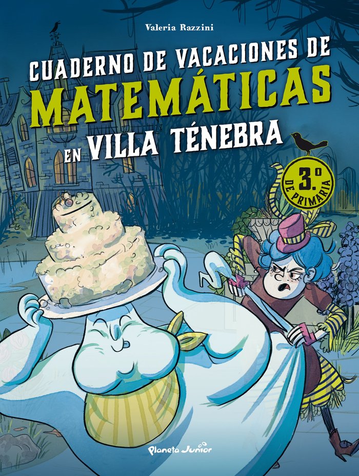 VILLA TENEBRA CUADERNO DE VACACIONES DE MATEMATICAS 3.º DE P, de VALERIA RAZZINI | portada del libro