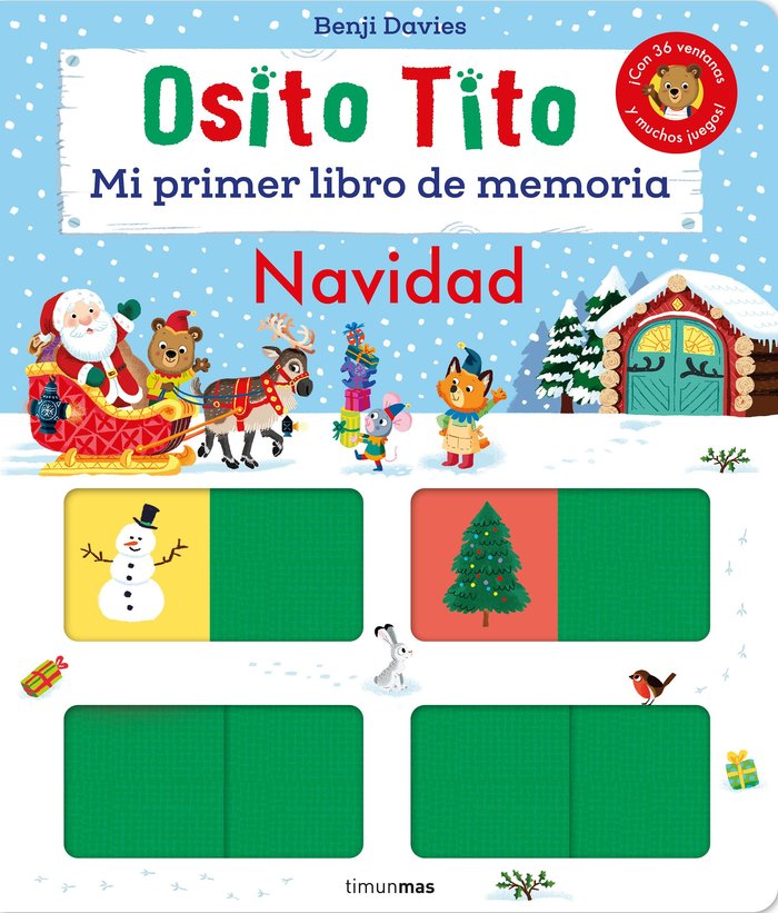 Osito Tito. Mi primer libro de memoria. Navidad, de BENJI DAVIES | portada del libro
