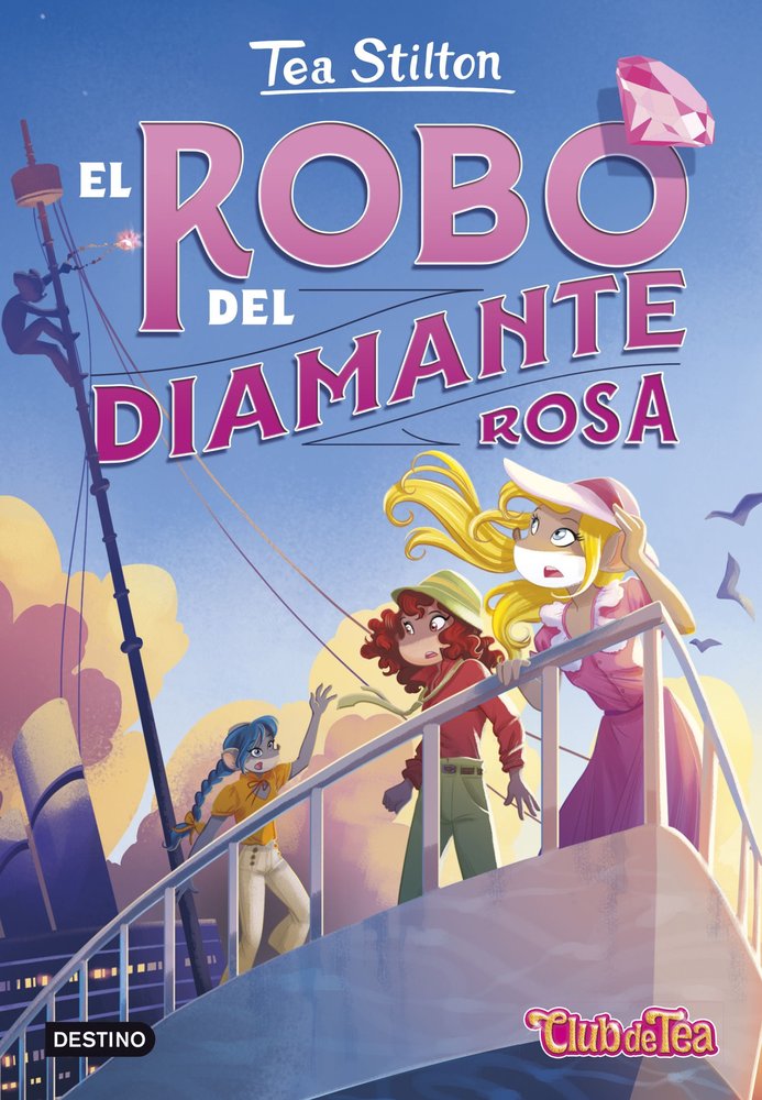 EL ROBO DEL DIAMANTE ROSA, de STILTON, TEA | portada del libro