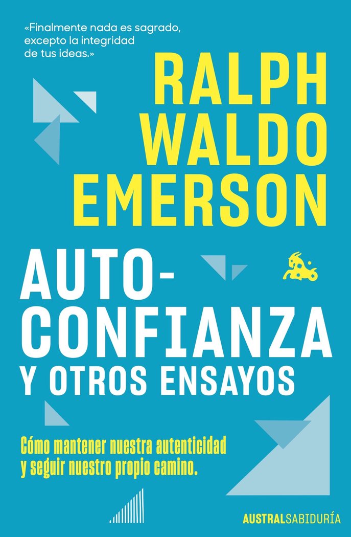 AUTOCONFIANZA Y OTROS ENSAYOS, de EMERSON, RALPH WALDO | portada del libro
