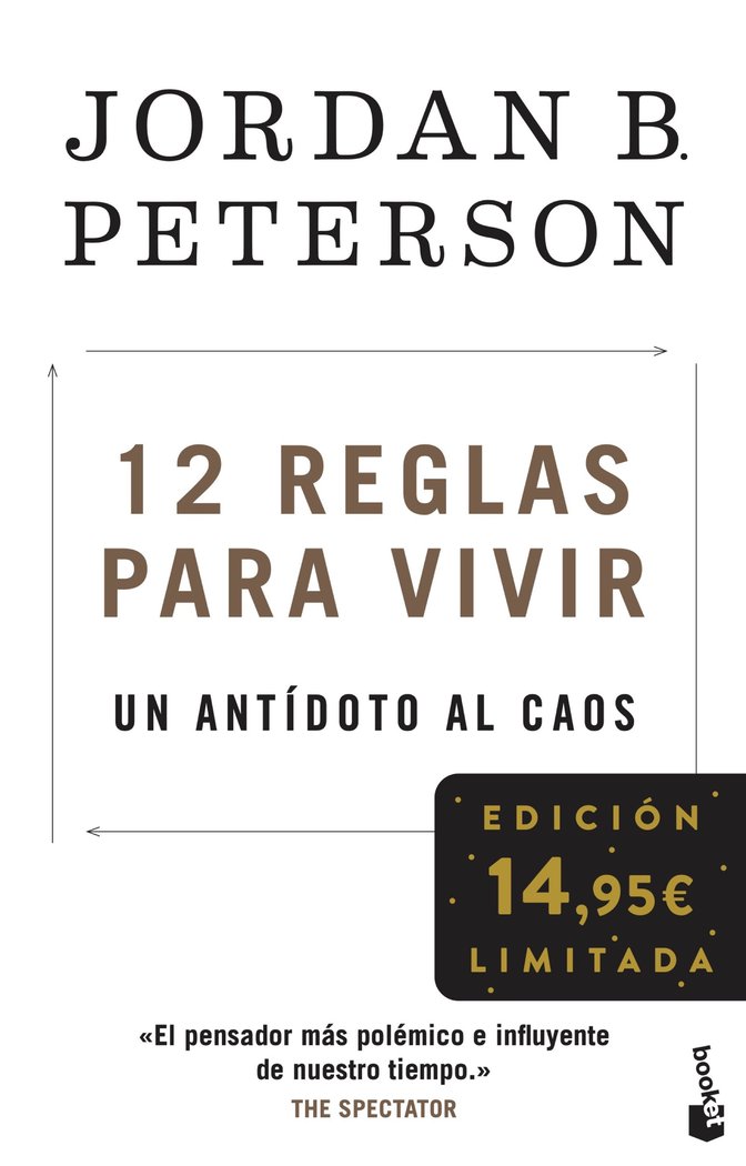 12 REGLAS PARA VIVIR, de PETERSON, JORDAN B. | portada del libro
