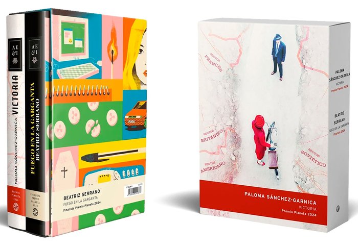 Estuche Premio Planeta 2024 (Victoria Fuego en la garganta), de PALOMA SANCHEZ-GARNICA | portada del libro