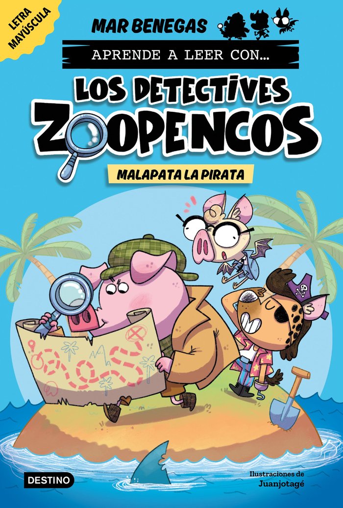 APRENDE A LEER CON... LOS DETECTIVES ZOOPENCOS 5. MALAPATA LA PIRATA, de BENEGAS, MAR | portada del libro