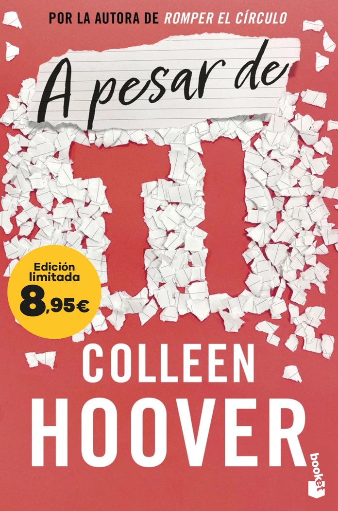 A PESAR DE TI, de HOOVER, COLLEEN | portada del libro